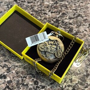 NWT Invicta Vintage Motorcycle Pocket Watch